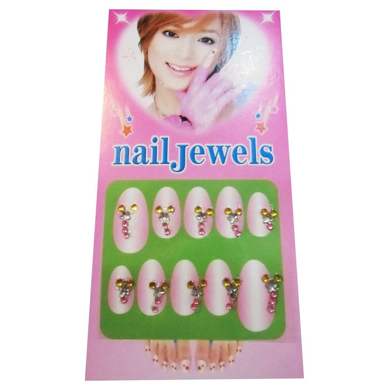 نگین ناخن مدل a01 مجموعه 6 عددی