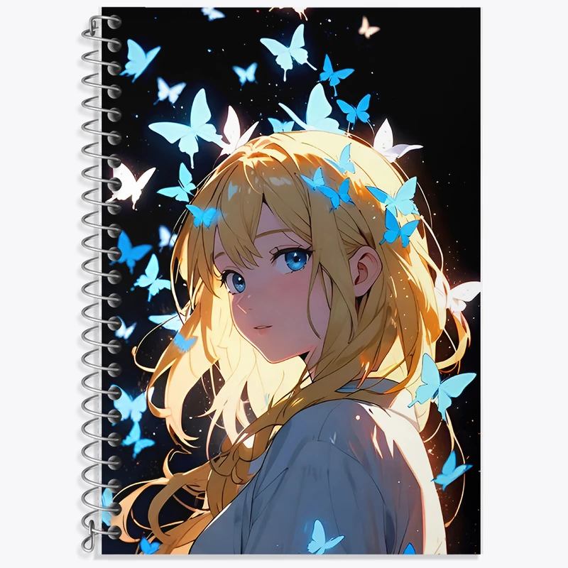 دفتر زبان 50 برگ خندالو مدل سه خط طرح دخترانه کد F6642