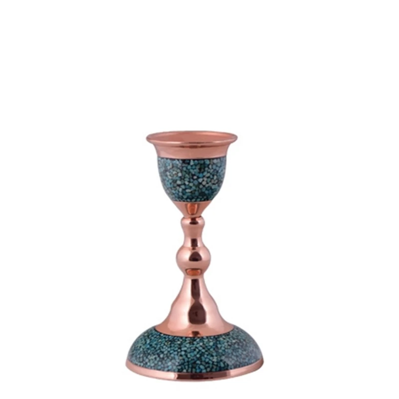 شمعدان فیروزه کوبی آقاجانی  کد F026