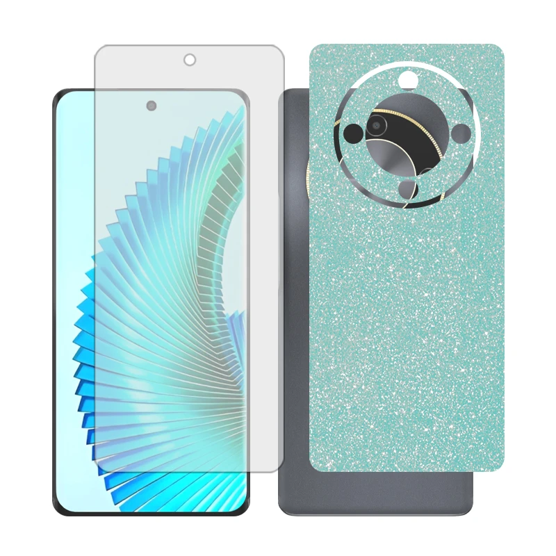 محافظ صفحه نمایش شفاف گلس مدل Together مناسب برای گوشی موبایل آنر X9b به همراه برچسب پوششی پشت گوشی