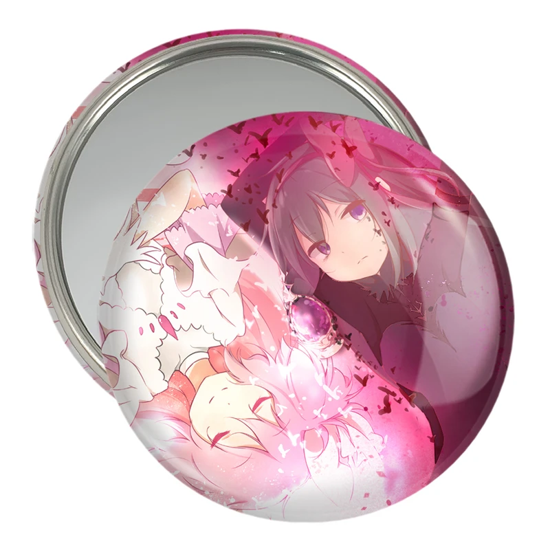 آینه جیبی خندالو مدل همورا و مدوکا انیمه مادوکا مجیکا Madoka Magica  کد 18420