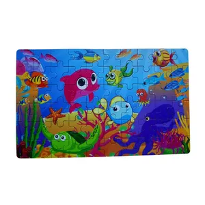 پازل 60 تکه کودک طرح حیوانات دریایی