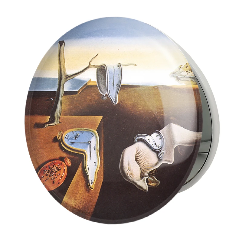 آینه جیبی خندالو طرح تداوم حافظه اثر سالوادور دالی مدل تاشو کد 23351 