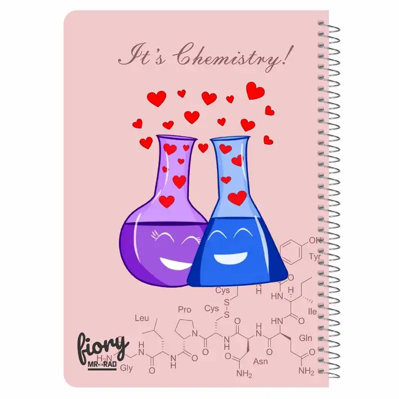 دفتر مشق مستر راد مدل دفتر شیمی طرح فرمول کد chemistry love 1717