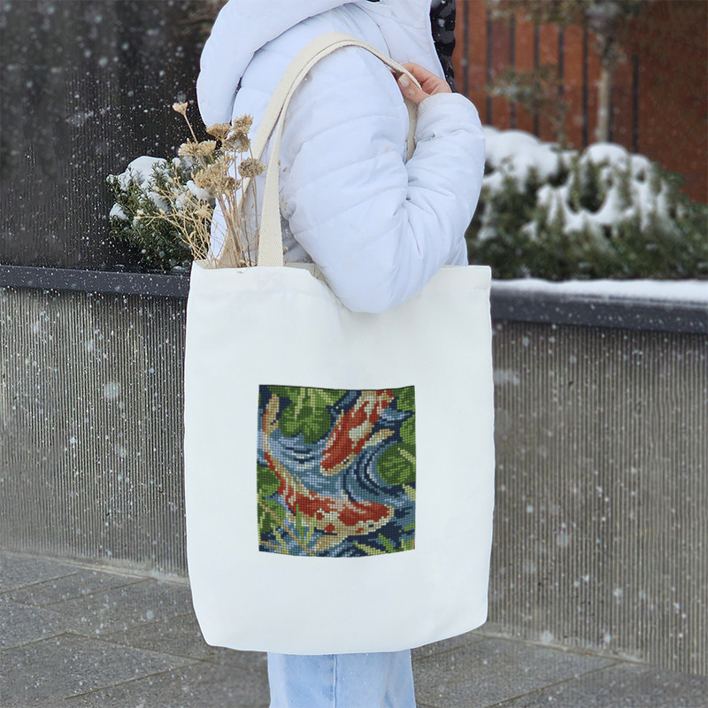 ساک خرید خندالو طرح ماهی قرمز کد 10354