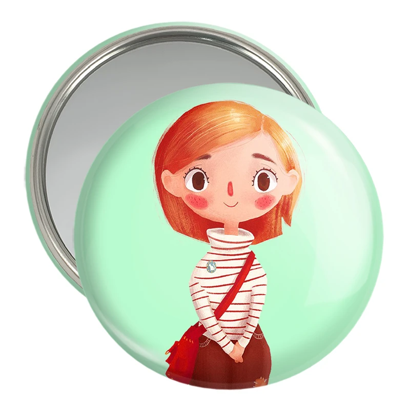 آینه جیبی خندالو مدل دخترانه فانتزی کد 25742