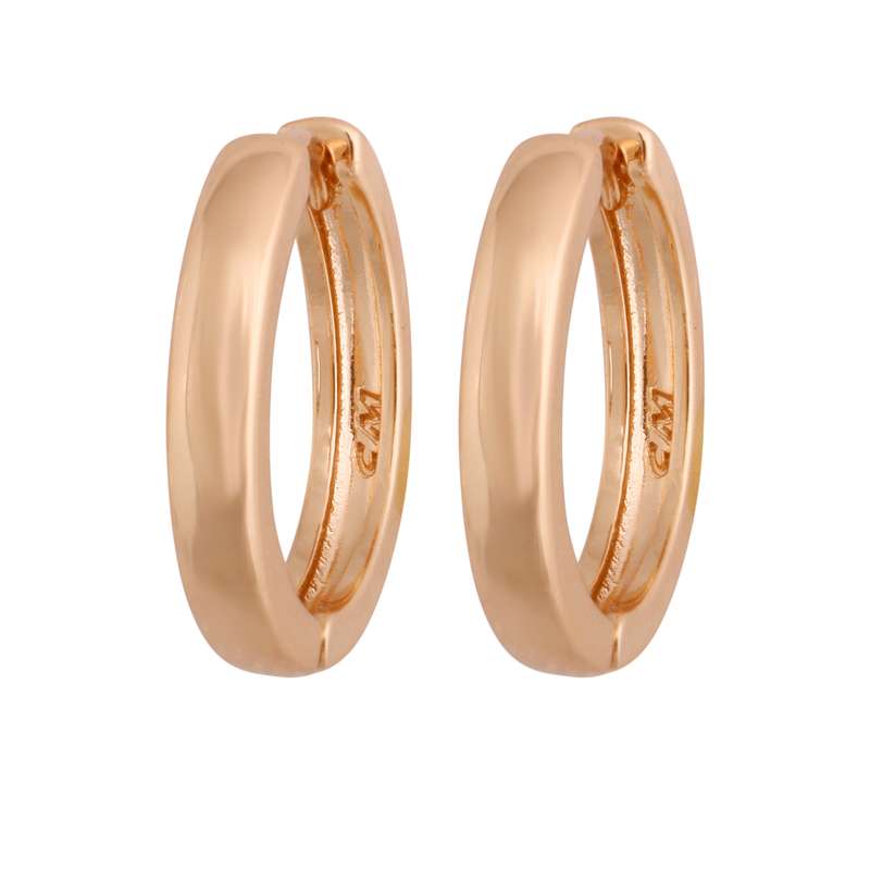 گوشواره زنانه مدل حلقه ساده کد 121234481212