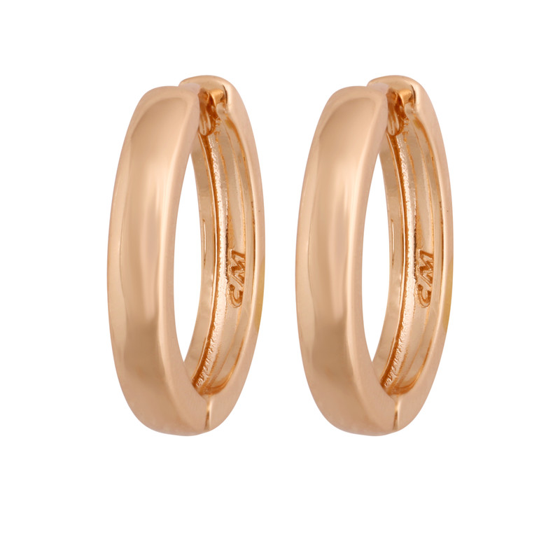 گوشواره زنانه مدل حلقه ساده کد 121234481212