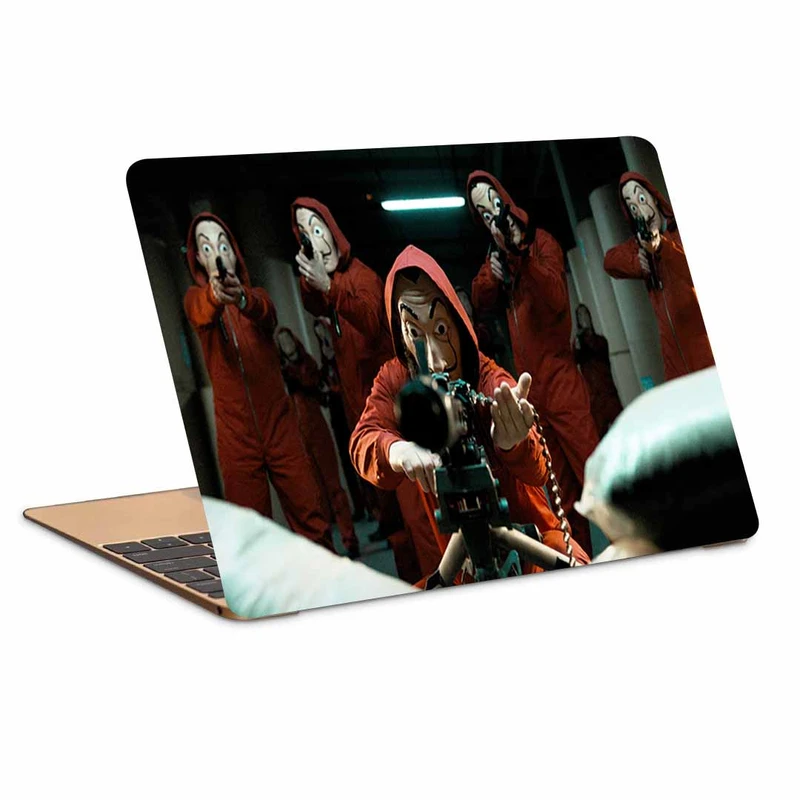 استیکر لپ تاپ طرح money heistکد N-388مناسب برای لپ تاپ 15.6 اینچ