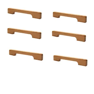 دستگیره کمد مدل چوبی ٌWN-203 مجموعه 6 عددی