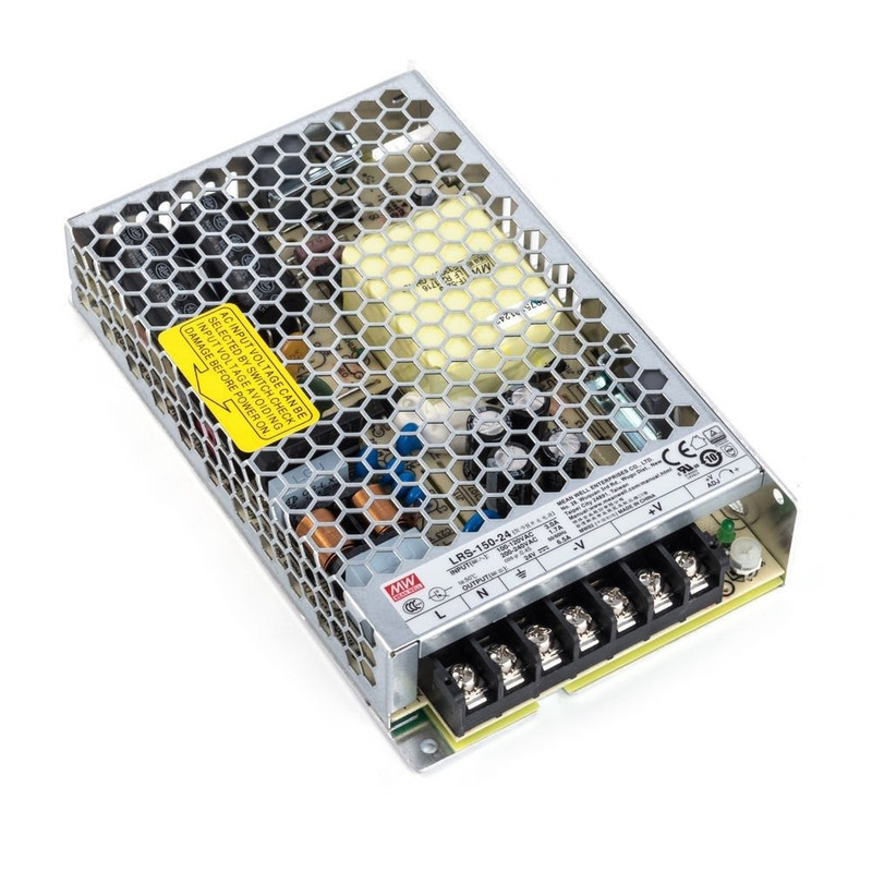 منبع تغذیه 24 ولت 6.5 آمپر مینول مدل LRS-150-24
