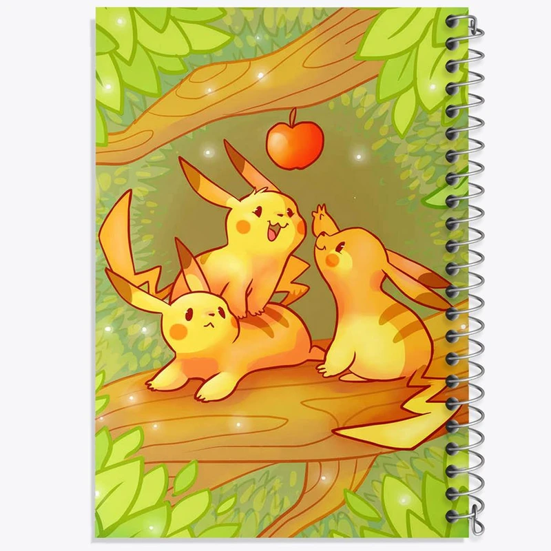 دفتر نت موسیقی 50 برگ خندالو مدل پیکاچو انیمه پوکمون کد 17359