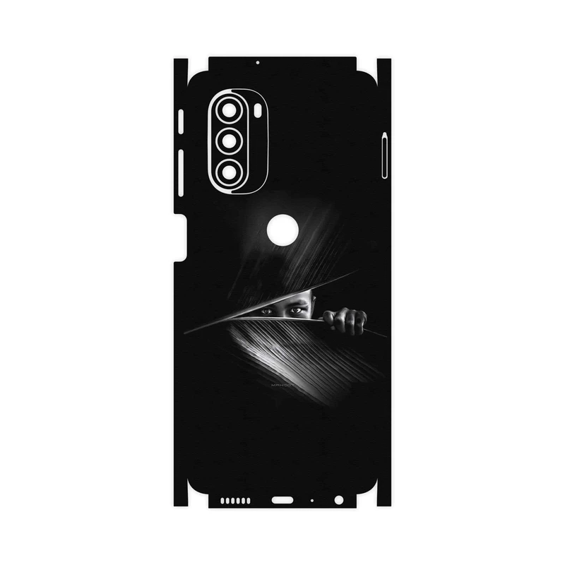 برچسب پوششی ماهوت مدل Black Portrait-FullSkin مناسب برای گوشی موبایل موتورولا Moto G51 5G
