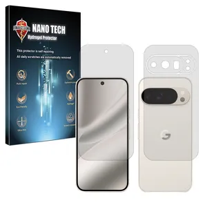 Nano tech Tough model transparent screen protector suitable for Google Pixel 10 Pro mobile phone along with the back protector