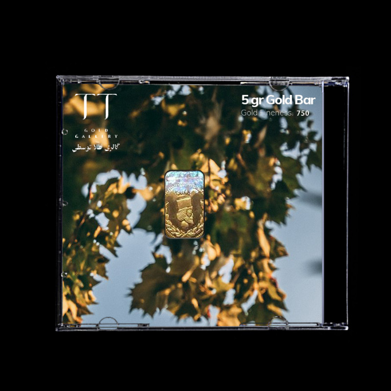 شمش طلا 18 عیار گالری طلا توسطی مدل DBC7B9