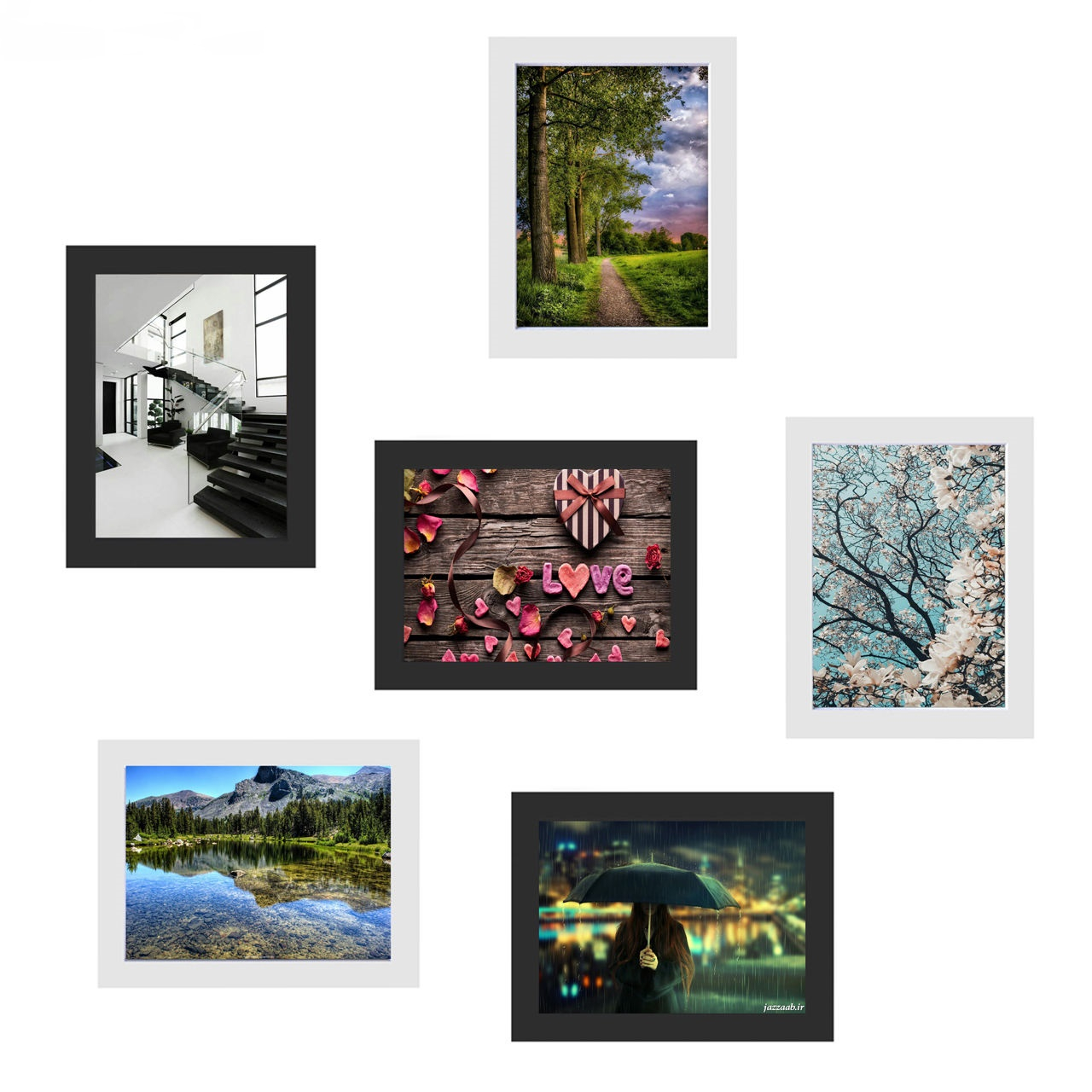 قاب عکس کد 1318 مجموعه 6 عددی