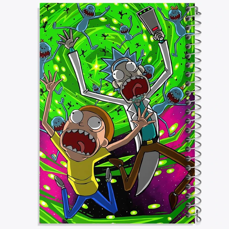 دفتر نت موسیقی 50 برگ خندالو مدل ریک و مورتی Rick and Morty کد 3217