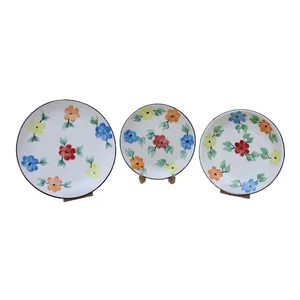  سرویس غذاخوری 18 پارچه طرح گل مدل mz9933