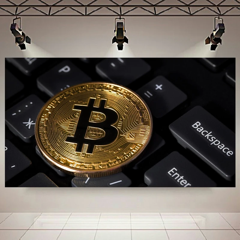 تابلو بوم طرح بیت کوین کد AR4540