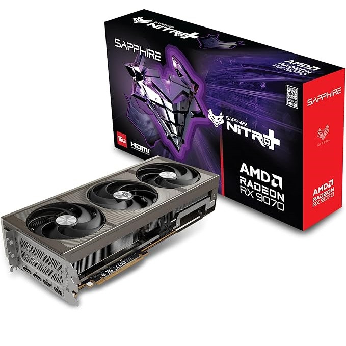 کارت گرافیک مبتنی بر AMD سافایر مدل NITRO+ AMD RADEON RX 9070 GAMING OC 16GB
