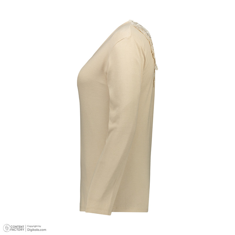 بلوز آستین بلند زنانه مدل پشت گیپور کد 110303.5