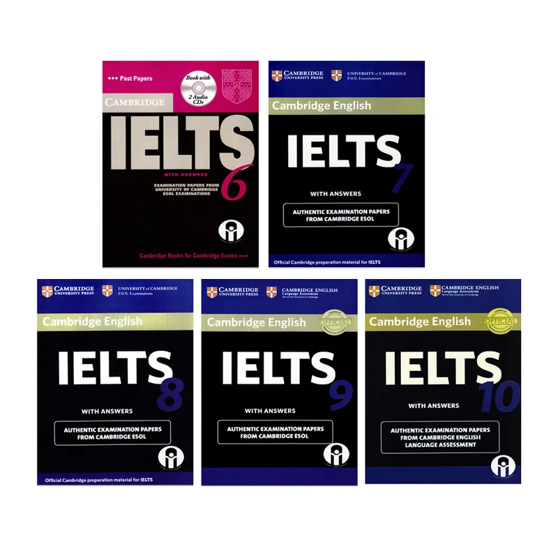 کتاب IELTS Cambridge اثر جمعی از نویسندگان انتشارات الوندپویان جلد 6 تا 10