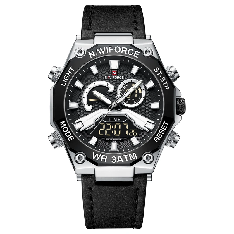 ساعت مچی عقربه‌ای کوارتز مردانه نیوی فورس مدل NF9220 SBB