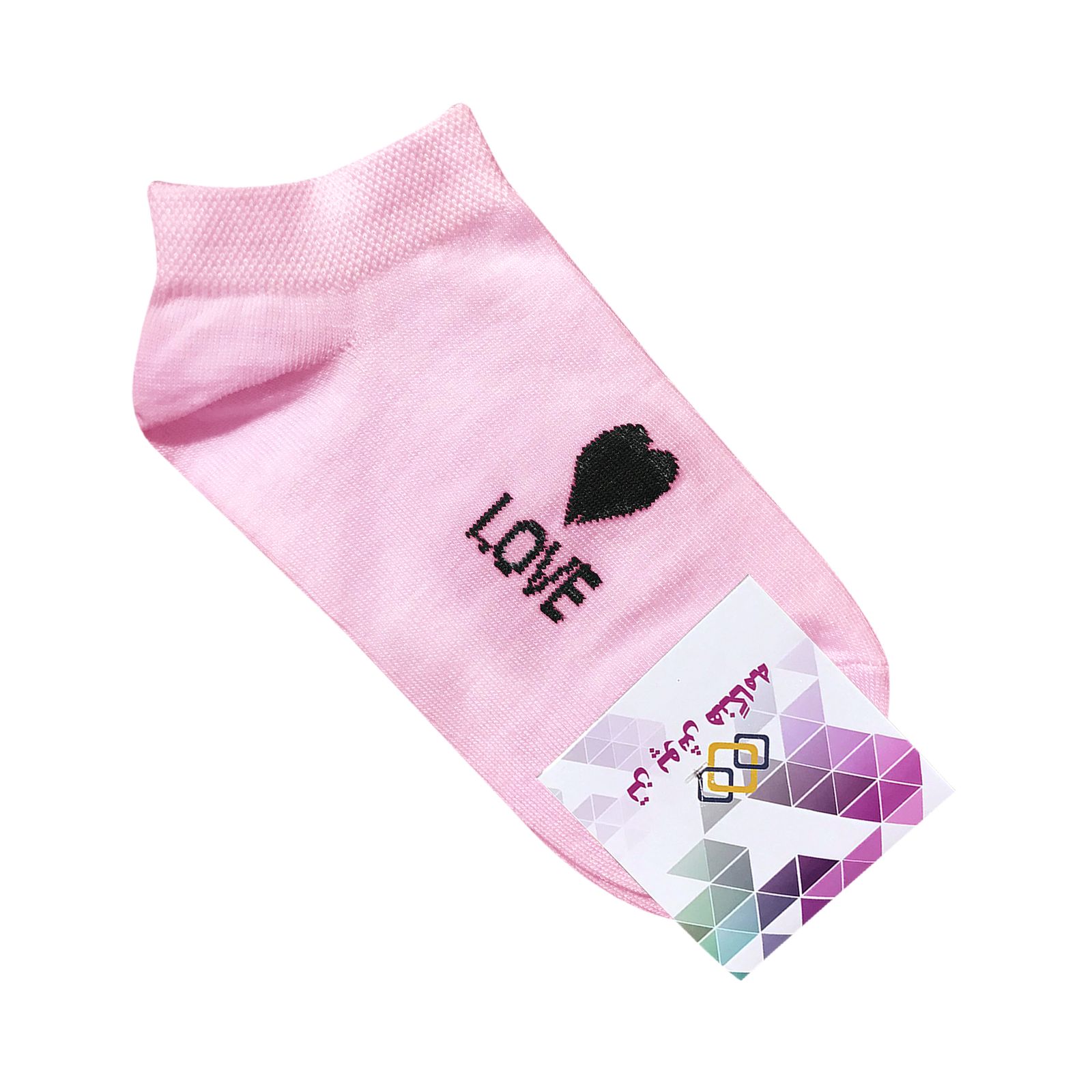 جوراب زنانه تن پوش هنگامه مدل قلبی کد love-pi -  - 2