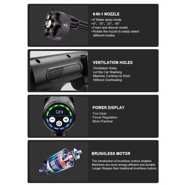 کارواش شارژی پاور مدل DSZ-300