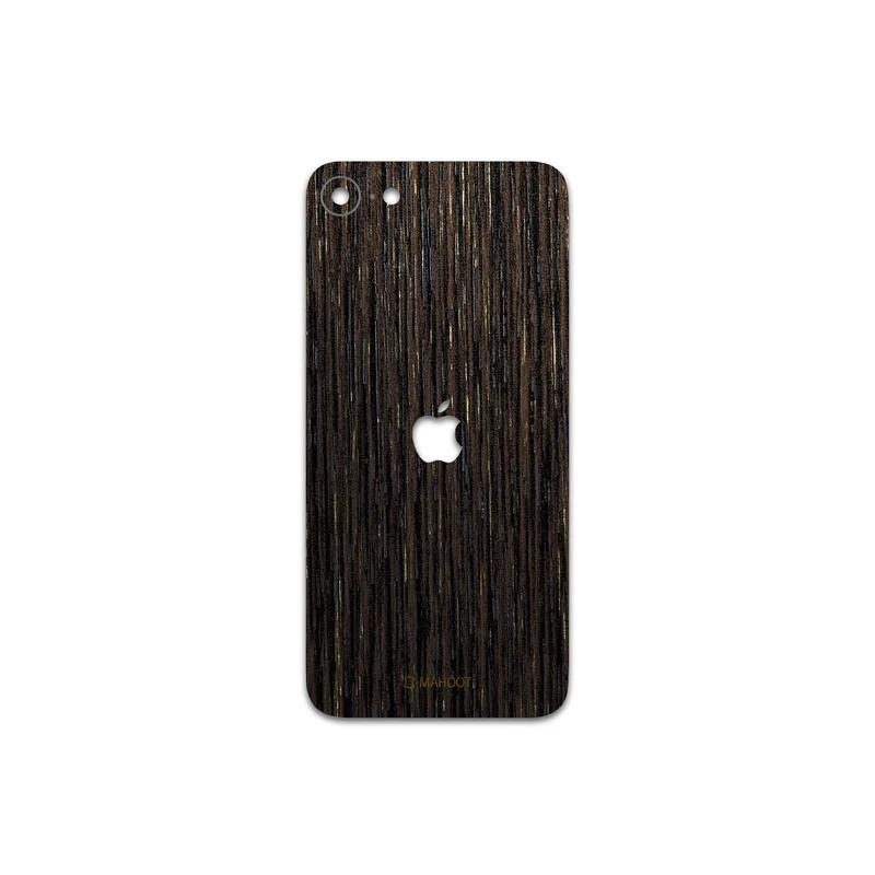 برچسب پوششی ماهوت مدل Dark-Gold-Stripes-Wood مناسب برای گوشی موبایل اپل iPhone SE 2020