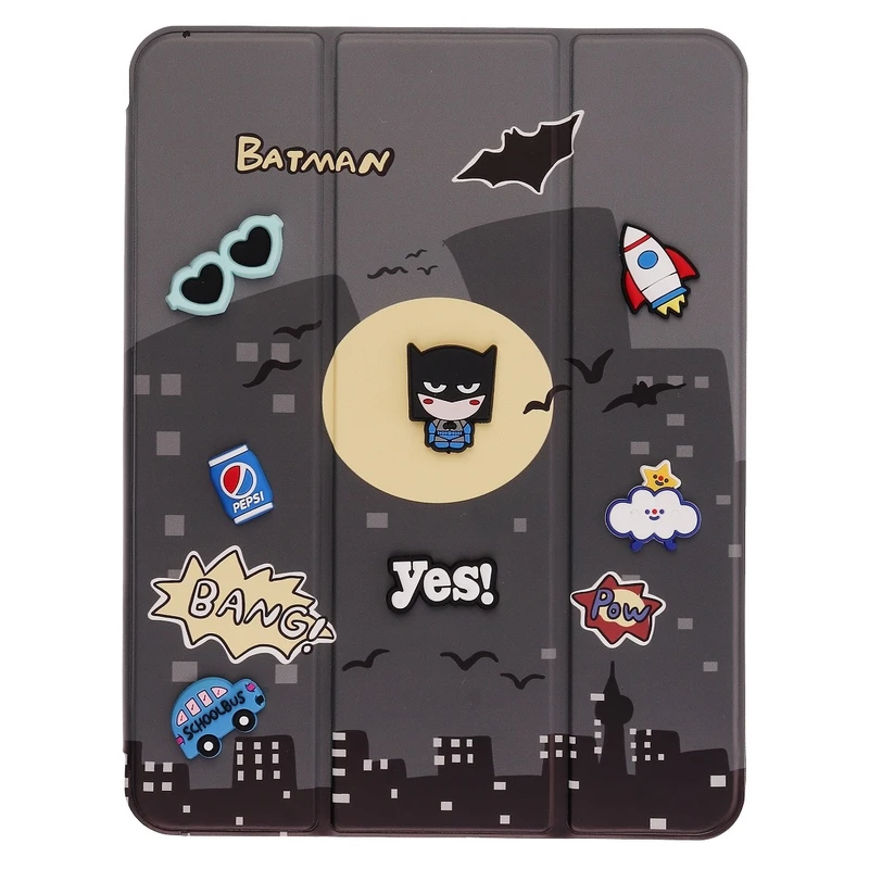 کیف کلاسوری دی کیس مدل بتمن مناسب برای تبلت Apple iPad 2022 10th Generation-10.9 inch، Apple iPad 11 2025-11 Inch