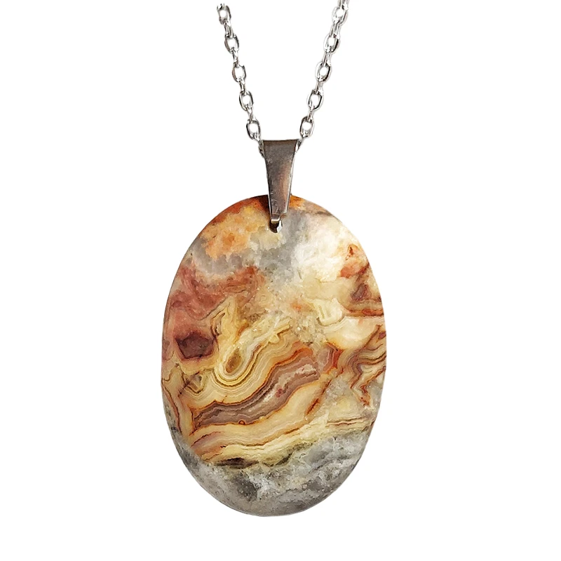 گردنبند دخترانه مدل عقیق لیس آکات کد 10-156