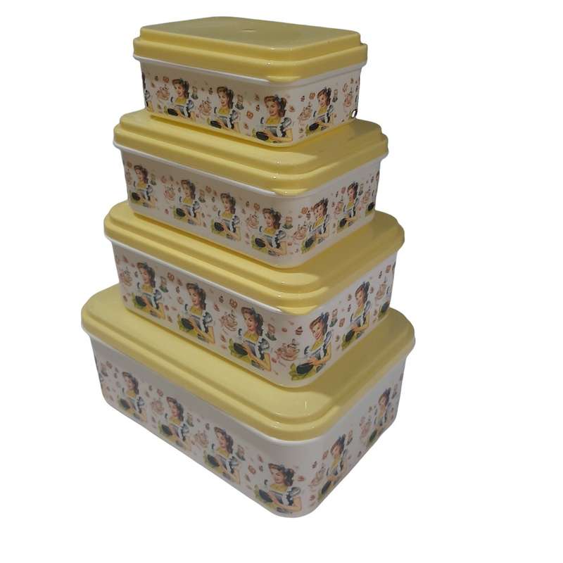 ظرف نگهدارنده مدل T05 مجموعه 4 عددی