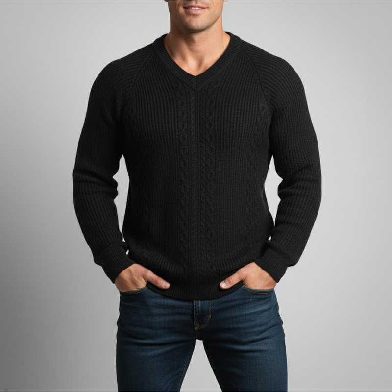 پلیور یقه هفت مردانه ترندیول مدل 856026972