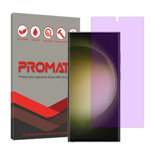 Promate Resistant model anti-purple screen protector suitable for Samsung Galaxy S23 Ultra mobile phone