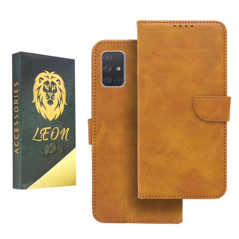 کیف کلاسوری لئون مدل Khoshi مناسب برای گوشی موبایل سامسونگ Galaxy A51 4G / 5G 