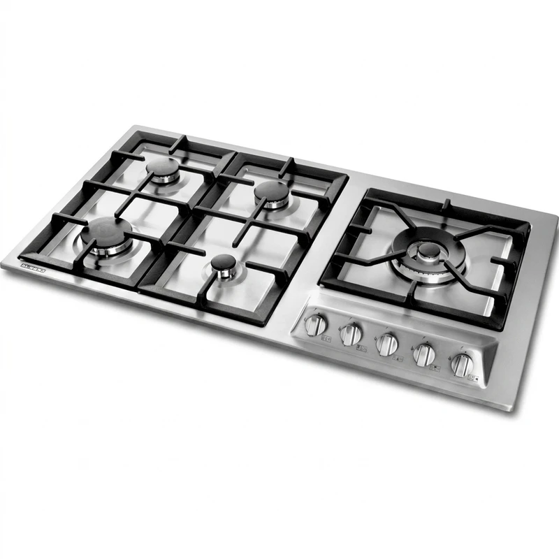 اجاق گاز صفحه‌ای پنج شعله استیل البرز مدل S5909