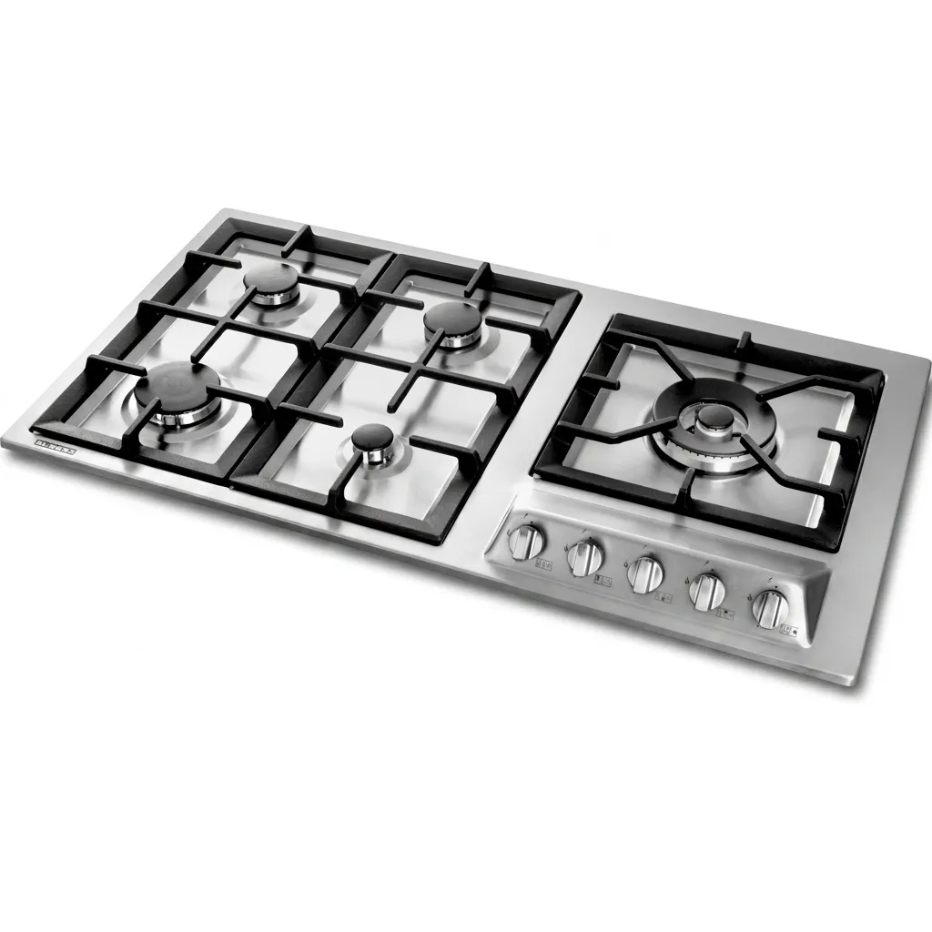 اجاق گاز صفحه‌ای پنج شعله استیل البرز مدل S5909