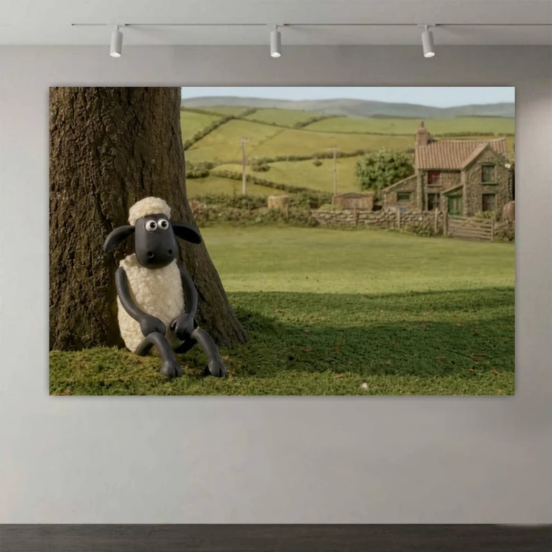 پوستر طرح  انیمیشن مدل شاون گوسفنده Shaun the Sheep (4) کد DV2172
