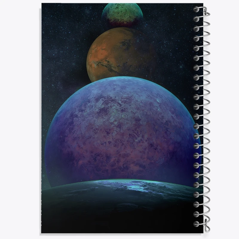 دفتر شطرنجی 50 برگ خندالو مدل کهکشان کد F257