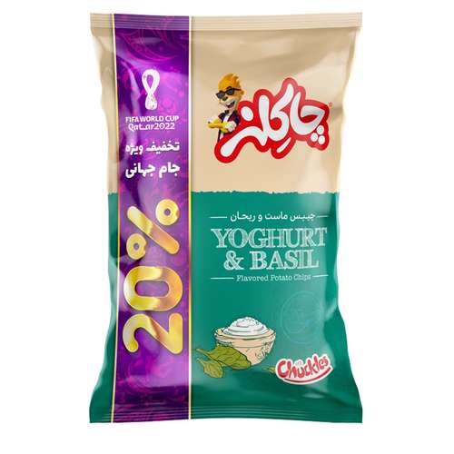چیپس ماست و ریحان چاکلز - 130 گرم