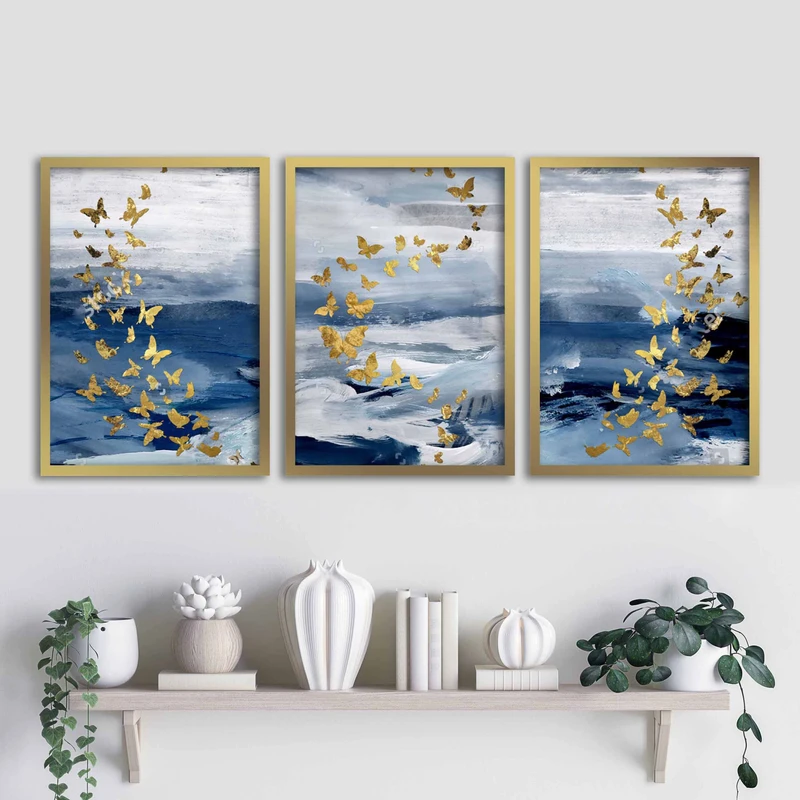 تابلو آتریسا طرح مدرن مدل Aa0012 مجموعه 3 عددی