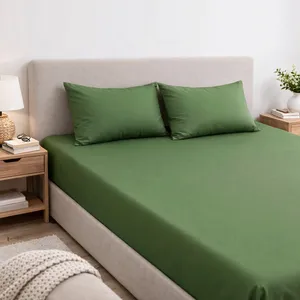سرویس ملحفه 2 نفره 3 تکه خوابسا مدل مینیمال کش‌دار کد 160