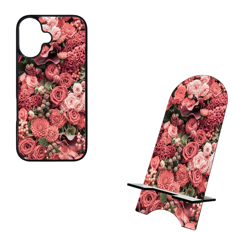 کاور گالری وبفر طرح گلدار مناسب برای گوشی موبایل اپل iphone 17 به همراه استند