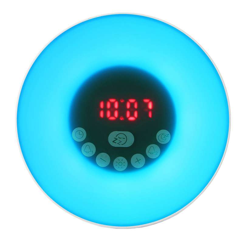 ساعت رومیزی مدل چراغ دار طرح sunrise کد 2622