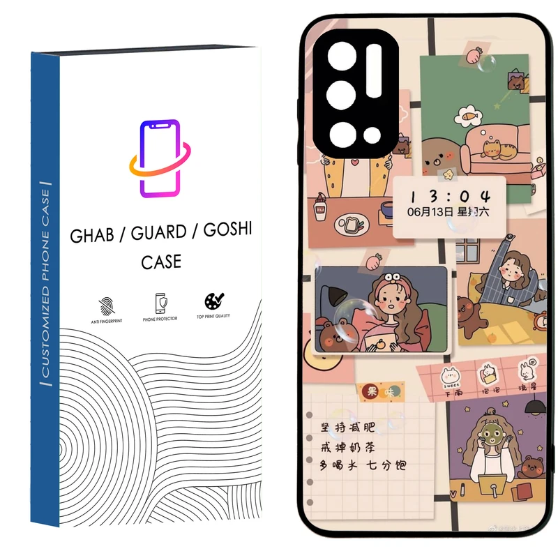 کاور قاب گارد گوشی طرح دخترانه کد 20 - TPU مناسب برای گوشی موبایل شیائومی Redmi Note 10 5G