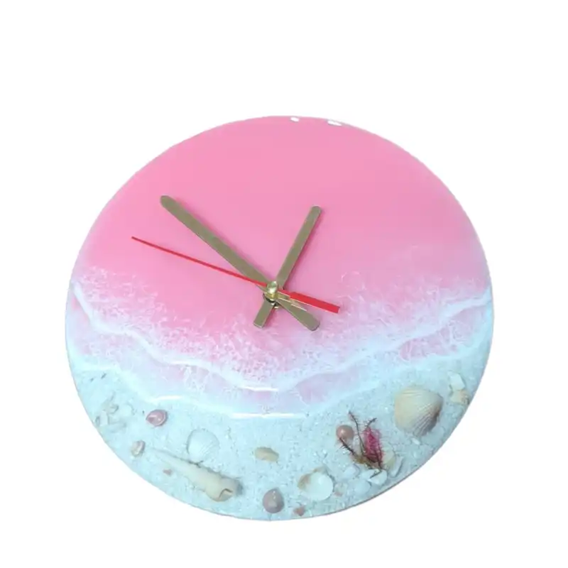 ساعت دیواری رزینی طرح دریا