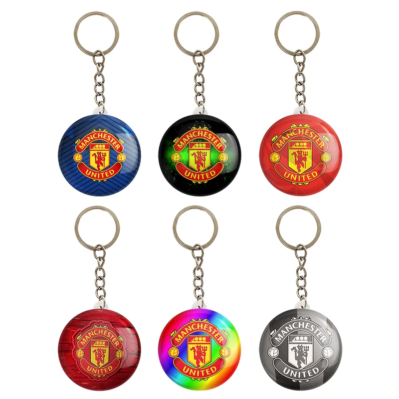جاکلیدی خندالو مدل باشگاه منچستر یونایتد Manchester United کد 1709A مجموعه 6 عددی