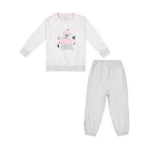 ست تی شرت آستین بلند و شلوار دخترانه ناربن مدل 1521415-90