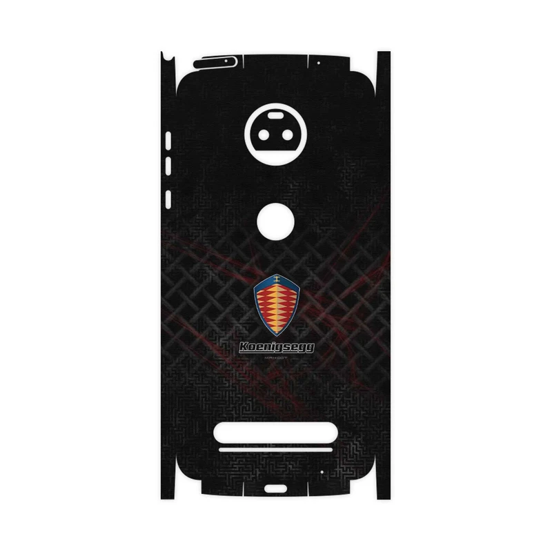 برچسب پوششی ماهوت مدل Koenigsegg Automotive AB-FullSkin مناسب برای گوشی موبایل موتورولا Moto Z2 Force